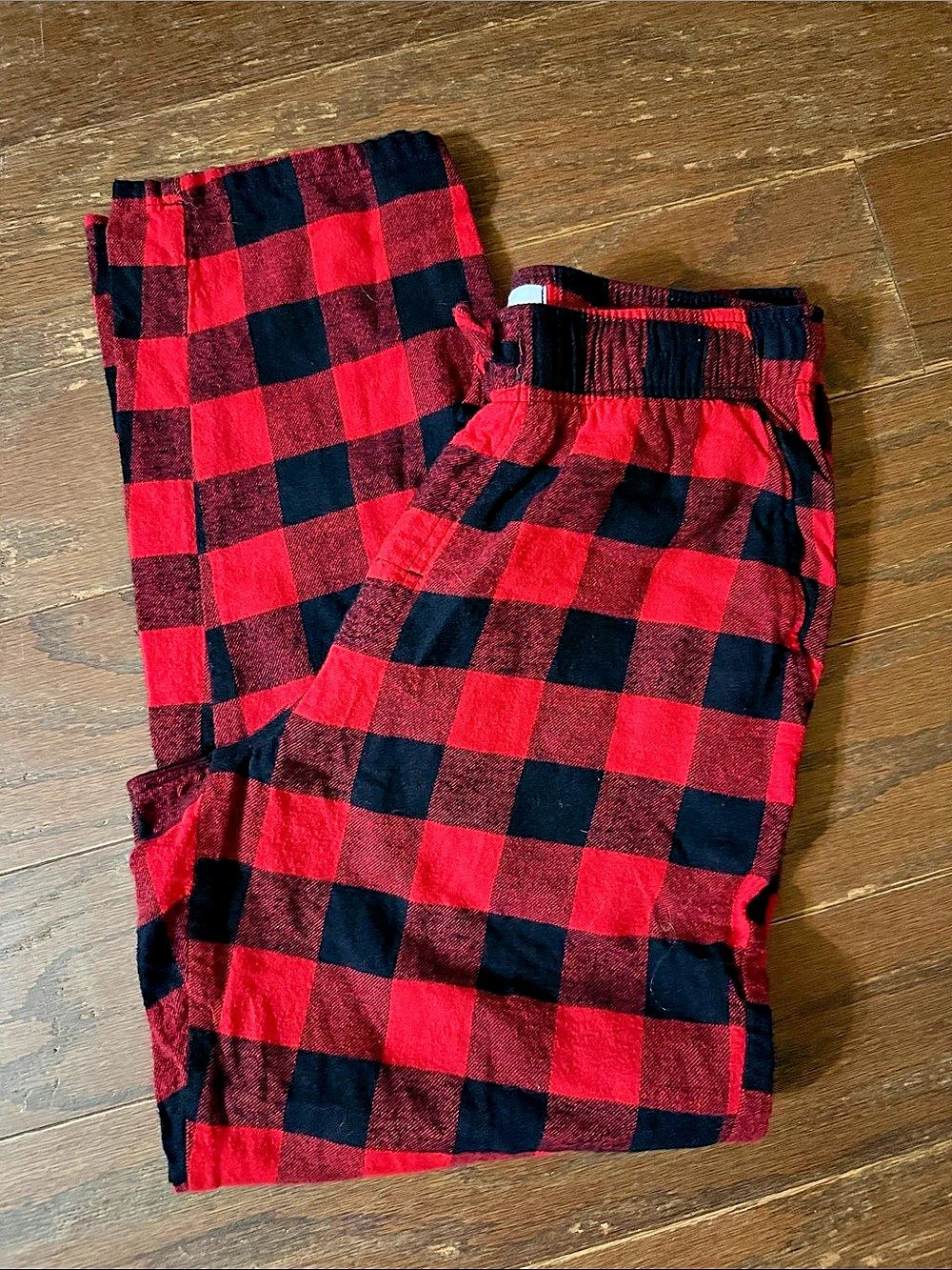Old Navy Men's Checkered Pants Red & Black Size Medium Like New